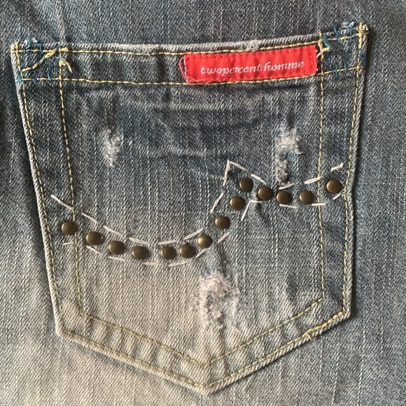 Two percent homme, denim mini skirt, y2k - Picture 3 of 8